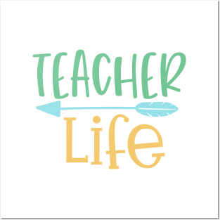 Teacher Life Unique Design For Teacher Gift Theme Evergreen Posters and Art